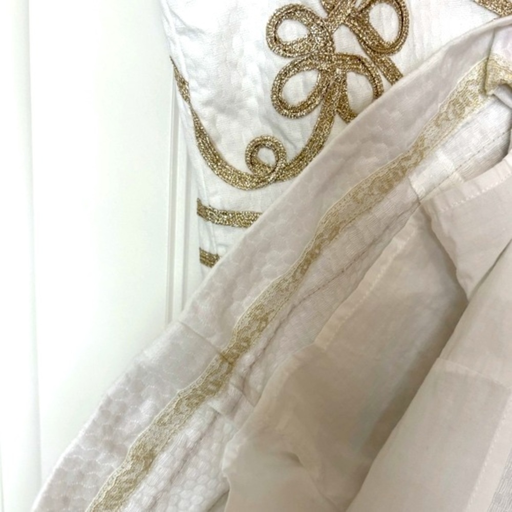 Lilly Pulitzer Lennox Resort White Gold Icing on the Cake Soutache Shift… - Picture 9 of 12